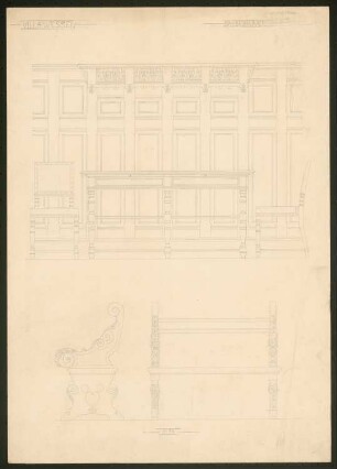 Villa Wessel, Iserlohn: Mobiliar Speisezimmer 1:10