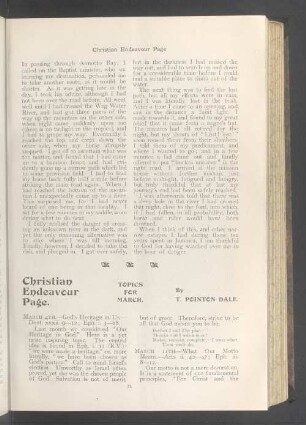 Christian endeavour page