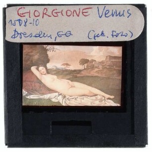 Giorgione, Schlafende Venus (Dresden GAM 185)
