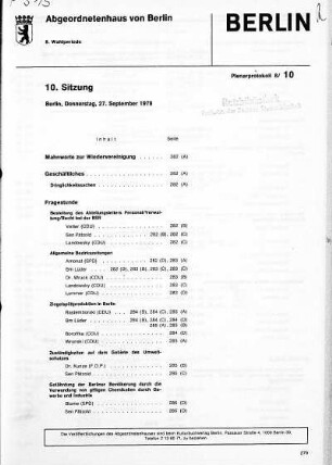 Nr. 10, 27. September 1979