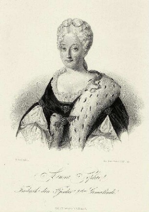 Bildnis von Anna Sophie (1693-1743), Königin von Dänemark