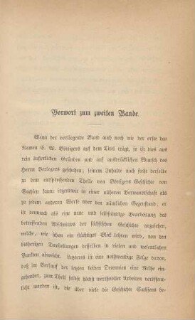 Vorwort zum zweiten Bande