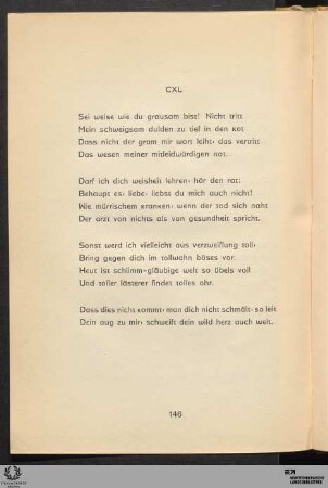 CXL: Sei weise wie du grausam bist! Nicht tritt