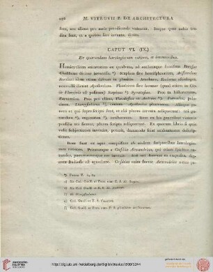Caput VI (IX.): De quorundam horologiorum ratione, et inventoribus