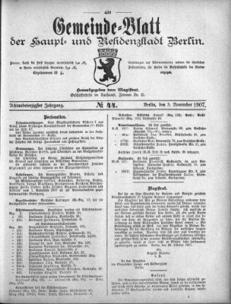 1907,44: No. 44, 3. November 1907