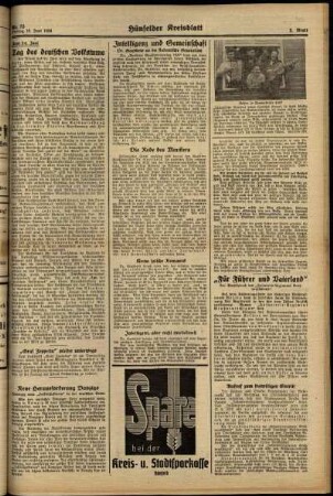 Zweite Ausgabe vom Freitag, den 16. Juni 1939.