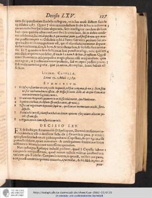 Decisio LXV