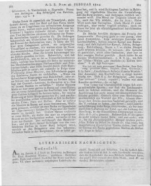 Furchau, F.: Franz von Sickingen. Ein Schauspiel. Göttingen: Vandenhoeck & Ruprecht 1821