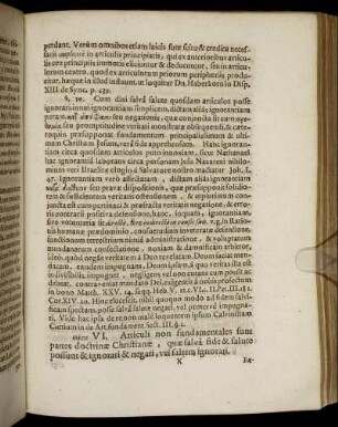 VII. Articuli non fundamentales sunt pattes doctrinæ Christianæ [...]