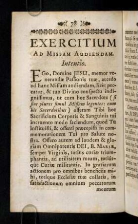 78-88, Ego, Domine Jesu, memor venerandae ...