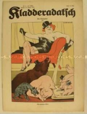 Satirezeitschrift "Kladderadatsch" u.a. zu den Notverordnungen