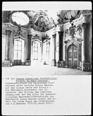 Ehemaliges Benediktinerkloster Sankt Mang — Westflügel — Saal