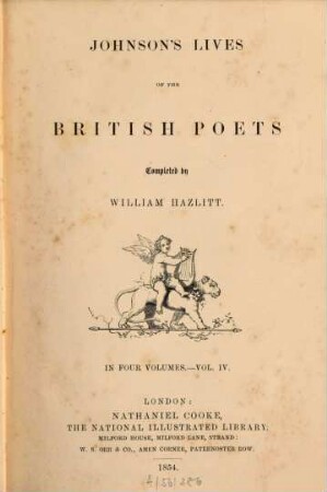 Johnson's lives of the british poets : in four volumes. 4