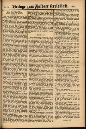Zweite Ausgabe vom Samstag, den 06. Juli 1895.