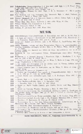 Musik (Nr. 2220 - 2526)