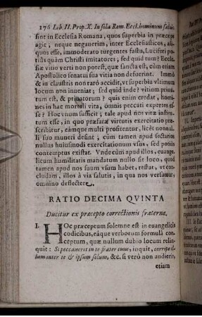 Ratio Decima Quinta. Ducitur ex praecepto correctionis fraternae