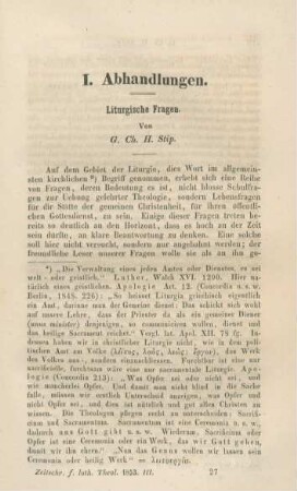 417-441 Liturgische Fragen : I. Die Litanei