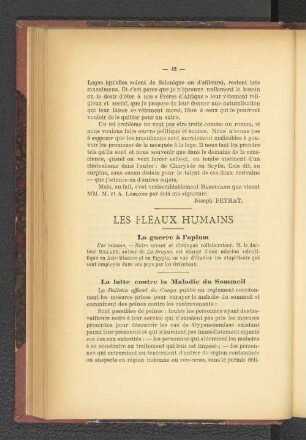 Les Fléaux Humains.