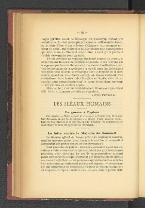 Les Fléaux Humains.