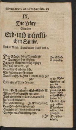 IX. Die Lehre Von der Erb- und würcklichen Sünde