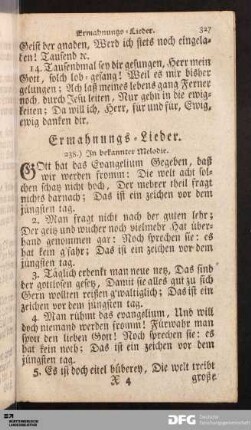 Ermahnungs-Lieder.