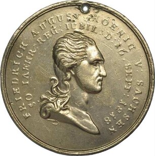 König Friedrich August I. - 50-jähriges Regierungsjubiläum