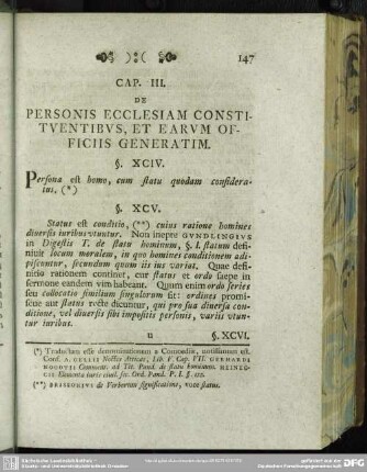 Cap. III. De Personis Ecclesiam Constituentibus, Et Earum Officiis Generatim