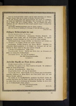Gesteigerte Artillerietätigkeit bei Lens.