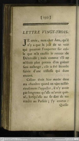 Lettre Vingt-Trois