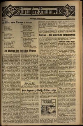 Dritte Ausgabe vom Samstag, den 28. Dezember 1935.