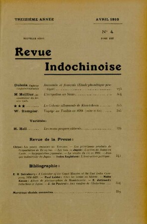 Avril 1910. No. 4