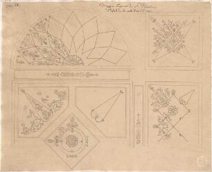 Klenze, Leo von; St. Petersburg (Russland); Eremitage - Saal I 1. OG - Plafond (Details)