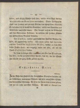 Sechzehnter Brief.