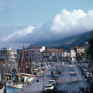 Lesbos, Mytilíni, Der Kaiki-Hafen an der südlichen Paralía
