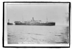Derfflinger (1908), Passagier- und Frachtschiff, Norddeutscher Lloyd, Bremen, Bau-Nr. 801