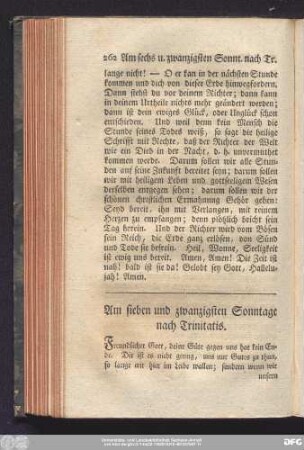 Am sieben und zwanzigsten Sonntage nach Trinitatis.
