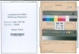 Entnazifizierung Erich Heyer , geb. 04.06.1898 (Verw.Inspektor)
