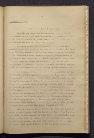 15. Lehrbrief. K.I. Die Kraft der Elastik.