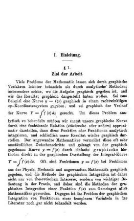§ 1. Ziel der Arbeit.