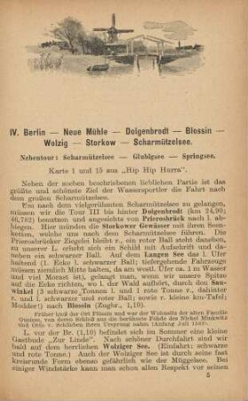 IV. Berlin - Neue Mühle - Dolgenbrodt - Blossin - Wolzig - Storkow - Scharmützelsee