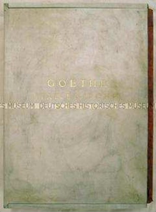 Prachtausgabe der "Italienischen Reise" von Johann Wolfgang von Goethe