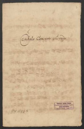 Cembalo Concerto Secondo