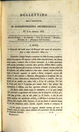 Bullettino dell'Instituto di Corrispondenza Archeologica : = Bulletin de l'Institut de Correspondence Archéologique. 1833