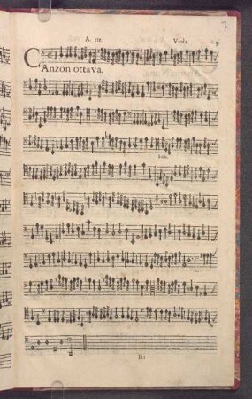 Canzon ottava.