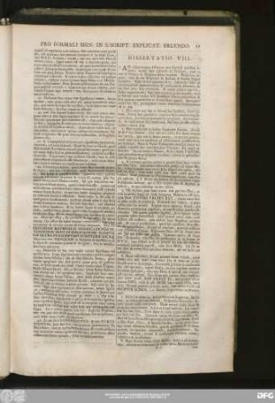 Dissertatio VIII.