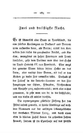 Zwei und dreißigste Nacht. Auf der Lotterie