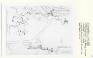 Volkssternwarte, Berlin-Schöneberg (Diplomarbeit bei Karl Wilhelm Ochs): Hauptteil, Verwaltung, Wohnbereich, Grundrisse Erdgeschoss 1:200