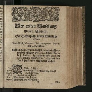 Der ersten Handlung