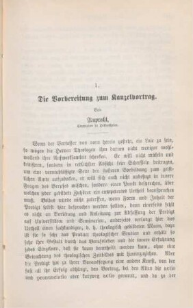 517-536 Die Vorbereitung zum Kanzelvortrag