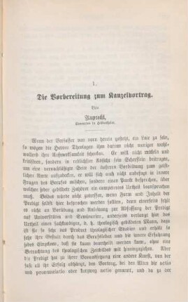 517-536 Die Vorbereitung zum Kanzelvortrag